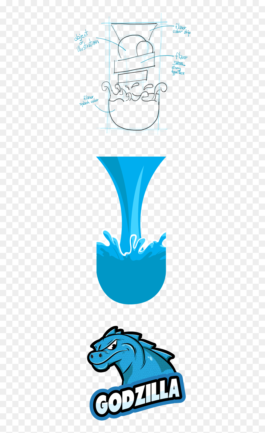 Kona Ice Godzilla Flavor, HD Png Download - kona ice png