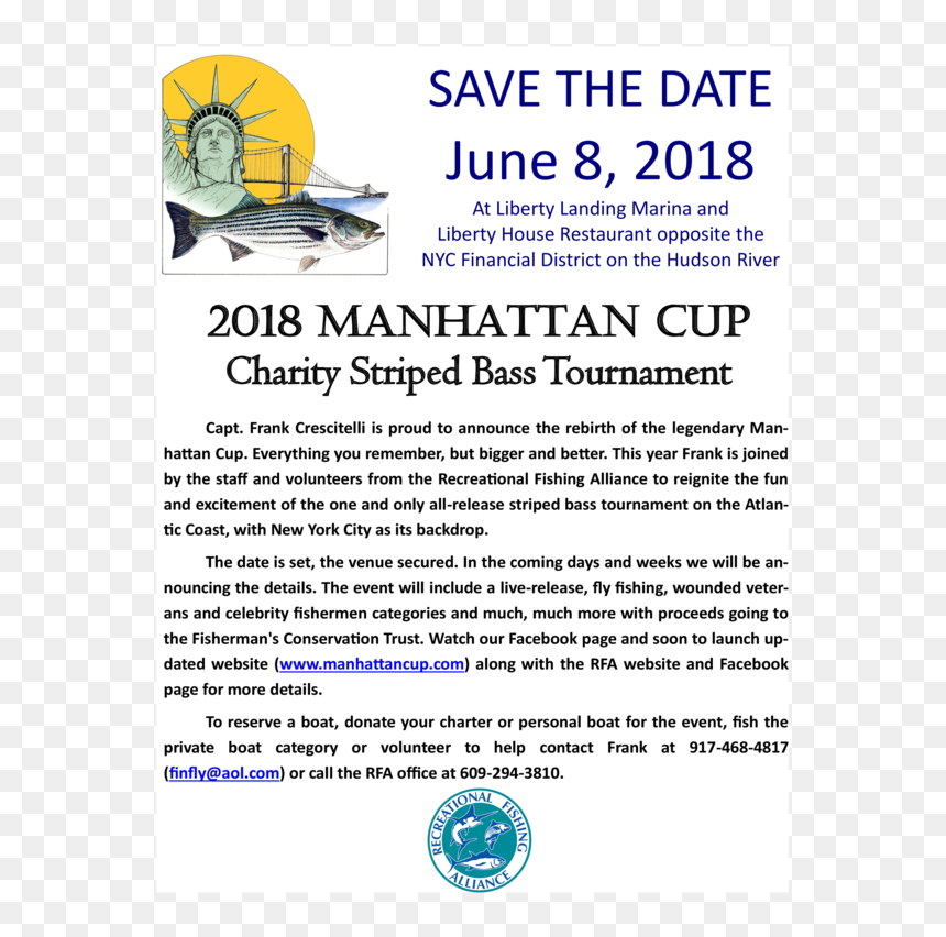 Recreational Fishing Alliance, HD Png Download - striped bass png