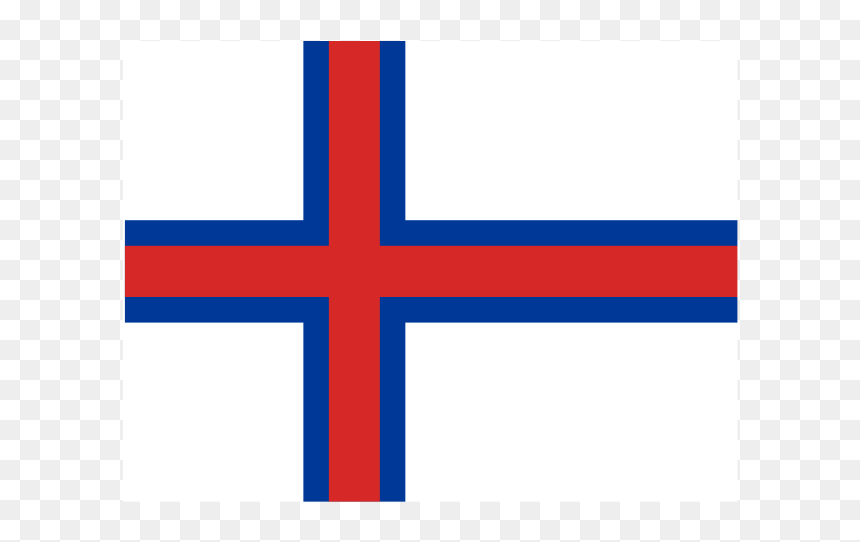 Flag Of Faroe Islands Logo Png Transparent - Electric Blue, Png Download - blue line flag png