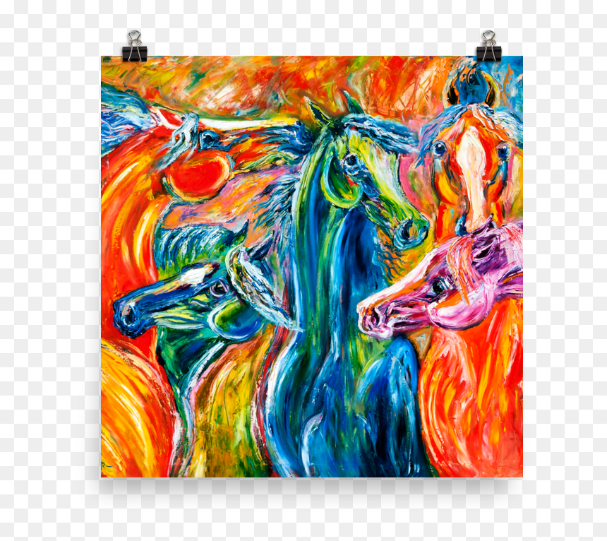 Transparent Wild Horse Png, Png Download - abstract painting png