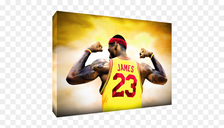Canvas Lebron James Painting, HD Png Download - lebron cavs png