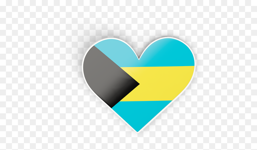 Download Flag Icon Of Bahamas At Png Format - Bahamas Flag Heart, Transparent Png - teal heart png