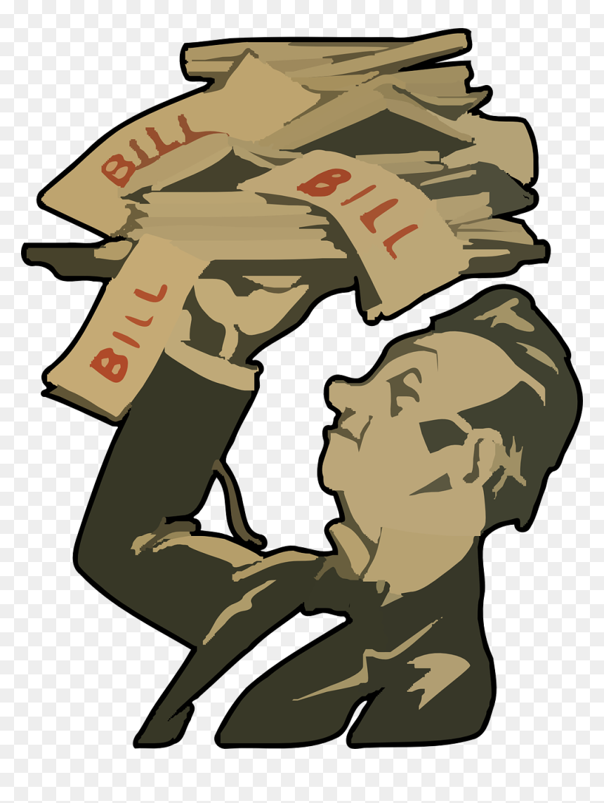 Bills Clipart, HD Png Download - losing money png