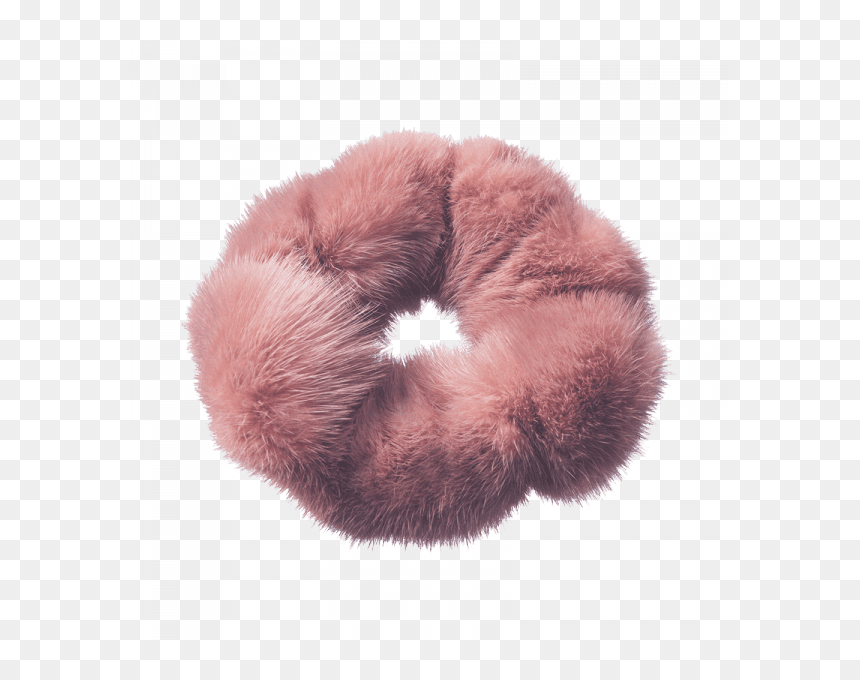 Fur Scrunchie - Scrunchie Fur, HD Png Download - hair accessories png