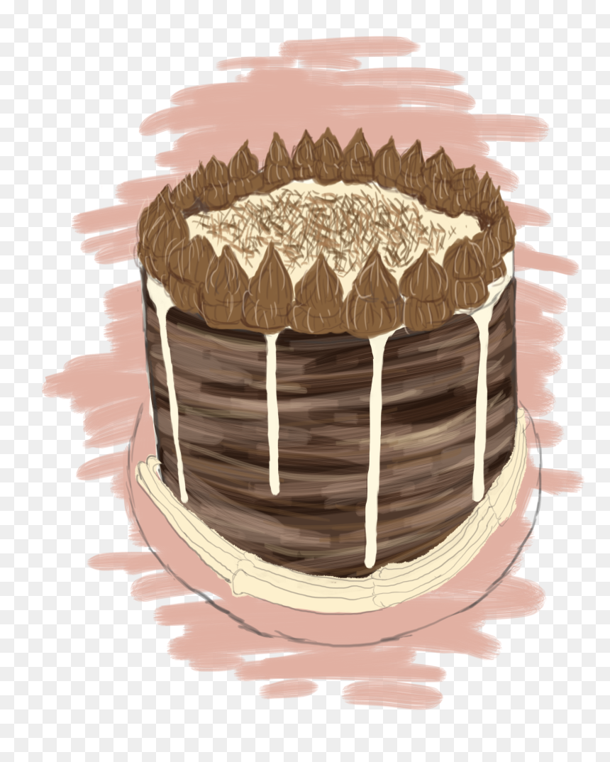 Chocolate Cake, HD Png Download - chocolate drip png