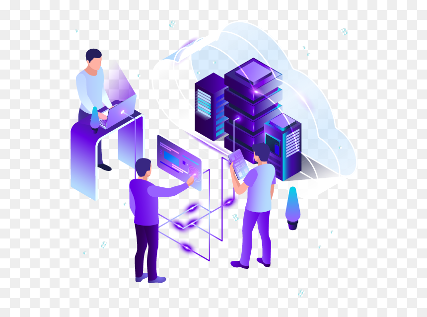 Kibernetika Cloud - Illustration, HD Png Download - purple cloud png