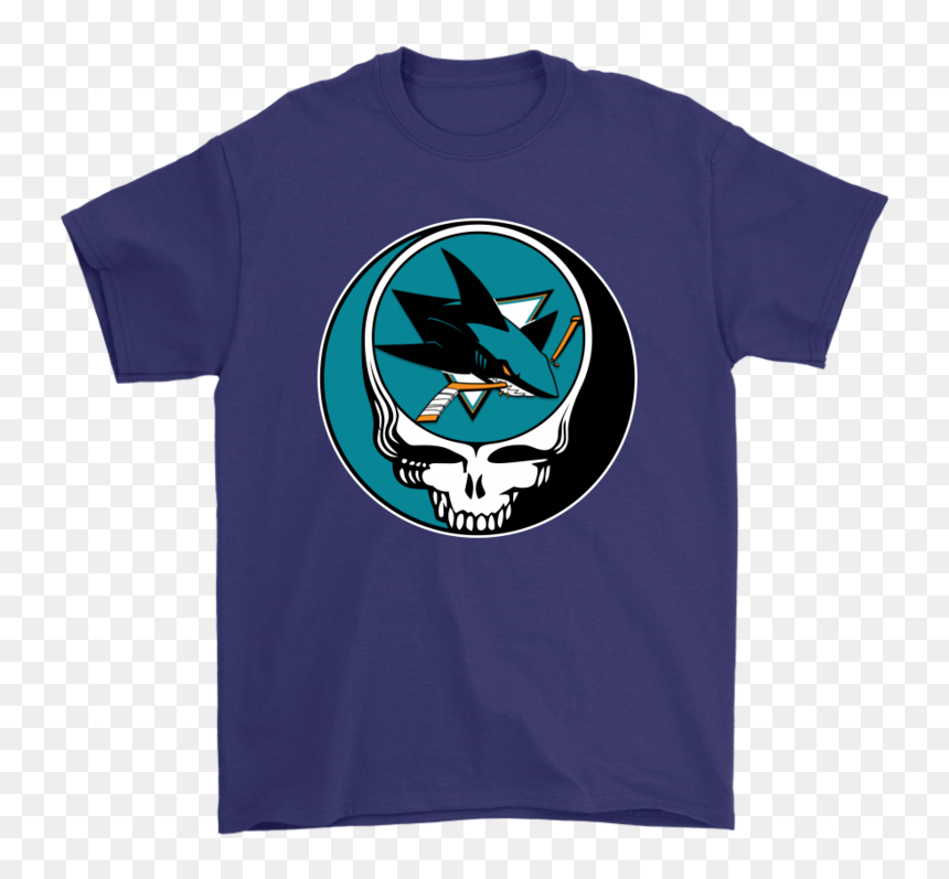 Nhl Team San Jose Sharks X Grateful Dead Logo Band - Half Spiderman Half Deadpool, HD Png Download - san jose sharks png