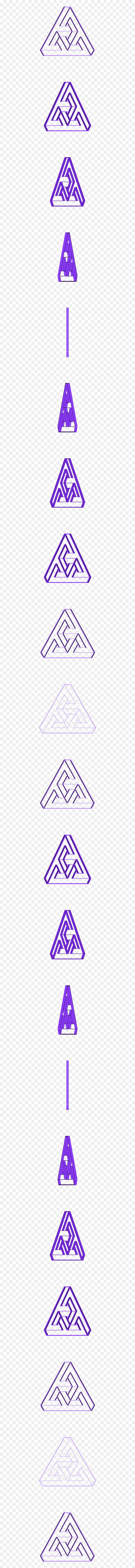 Triangle, HD Png Download - penrose triangle png