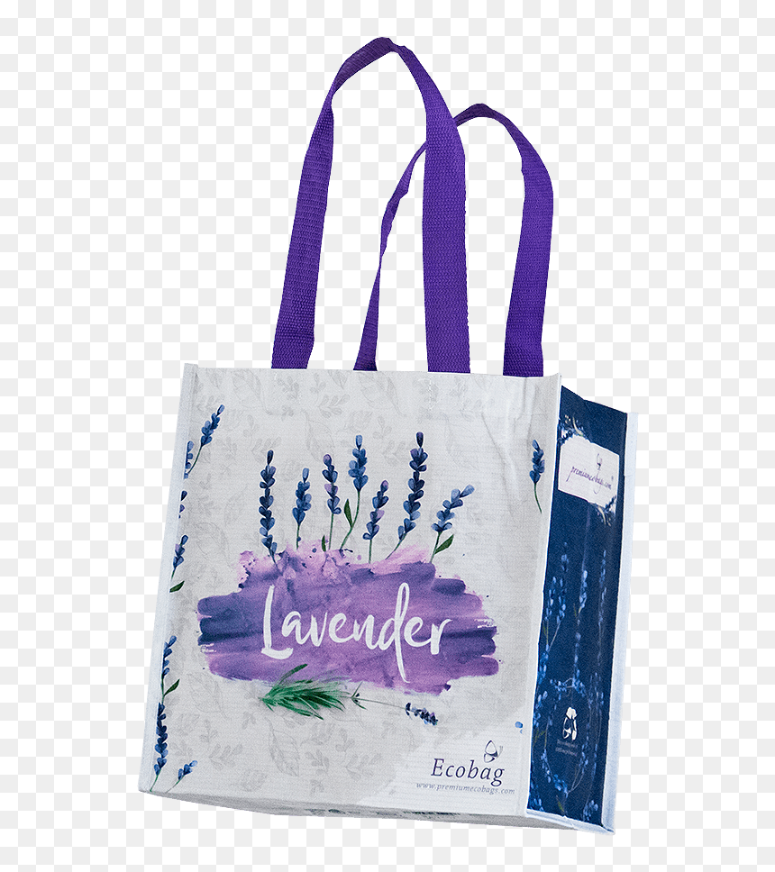 Transparent Lavender Bush Png - Premium Ecobags, Png Download - tote bag png