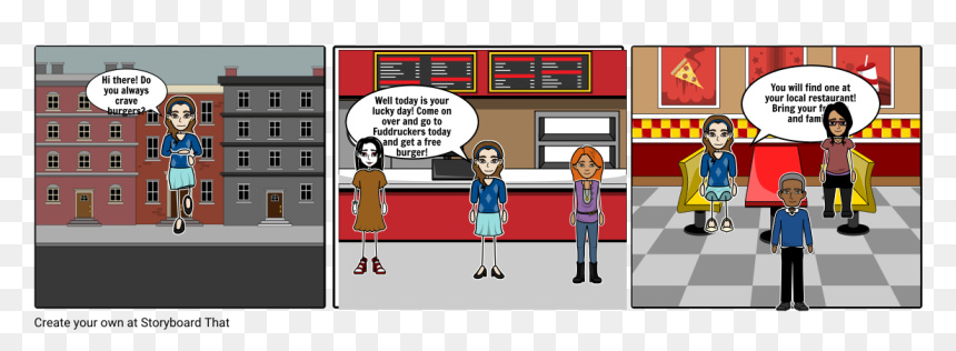 Burger Ad Story Board, HD Png Download - cartoon burger png