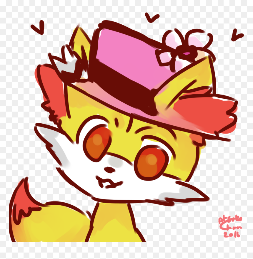 Fennekin With Hat, HD Png Download - fennekin png