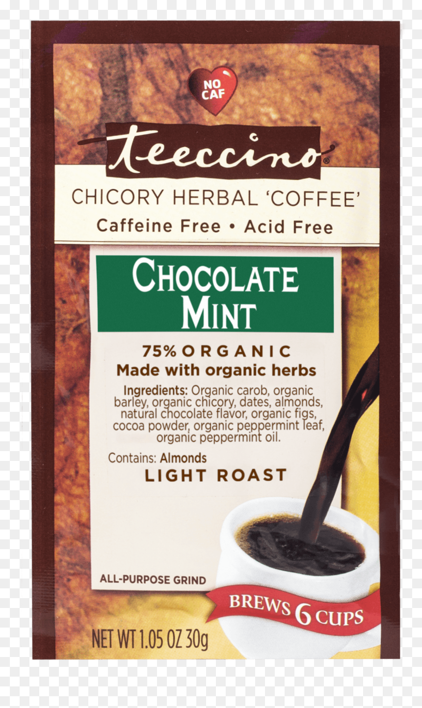 Teeccino Herbal Coffee Hazelnut, HD Png Download - chocolate drip png