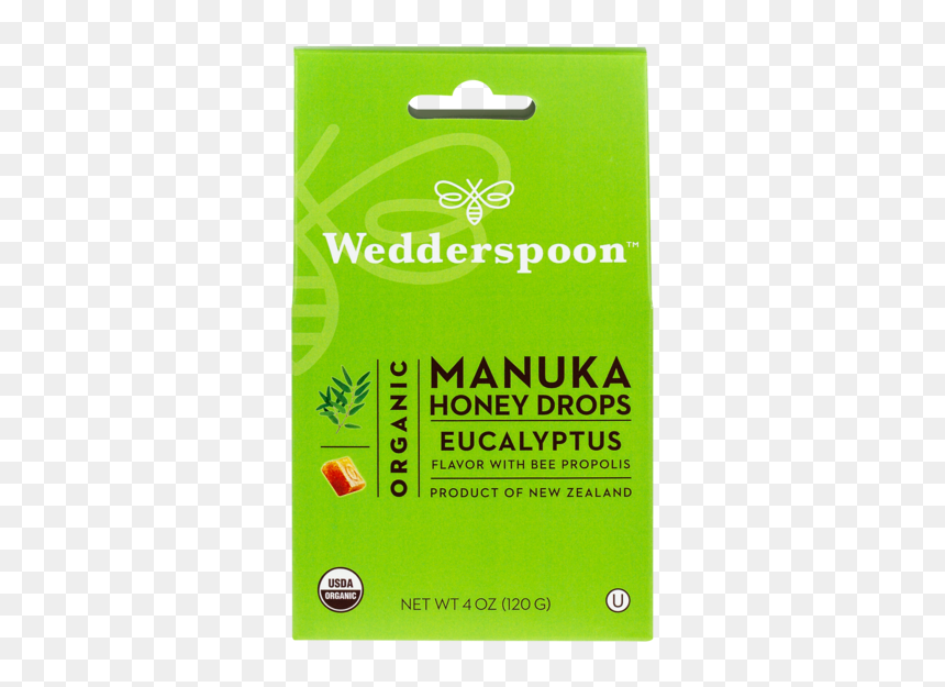Organic Manuka Honey Drops - Wedderspoon Manuka Honey Drops Eucalyptus, HD Png Download - honey drop png
