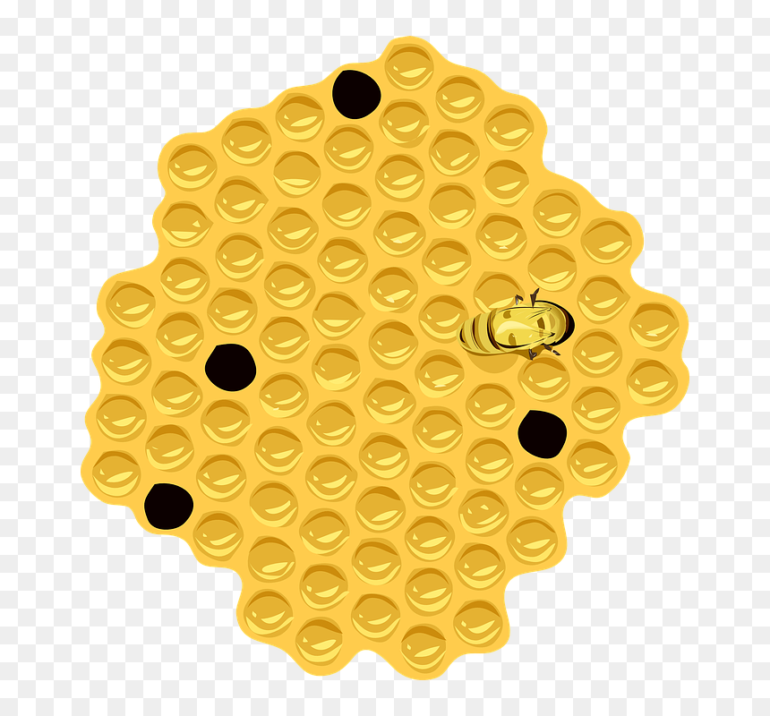 Bee Nest Clip Art, HD Png Download - honeycomb background png