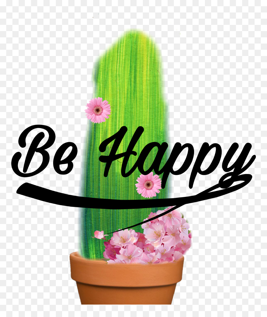 Happy New Year Flower Background 2019, HD Png Download - cactus flower png
