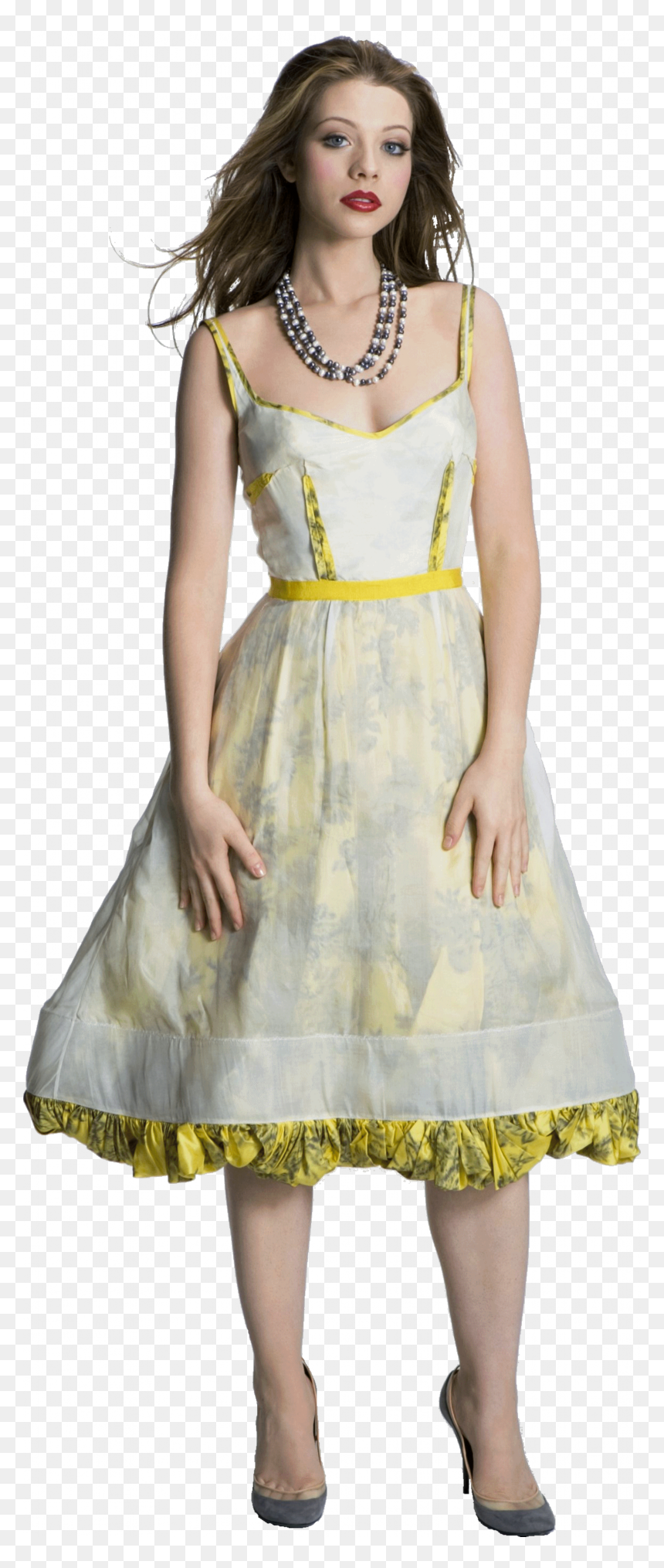 3653 Render Michelle - Michelle Trachtenberg White Dress, HD Png Download - obama standing png