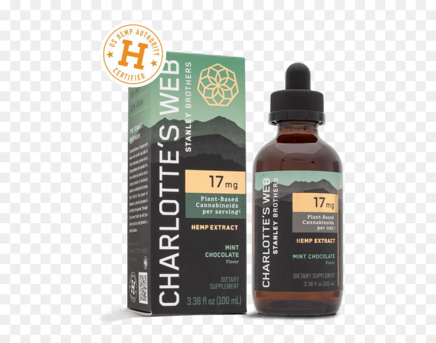 Charlottes Web Cbd Oil 100 Ml Mint Chocolate 60 Mg, HD Png Download - chocolate drip png