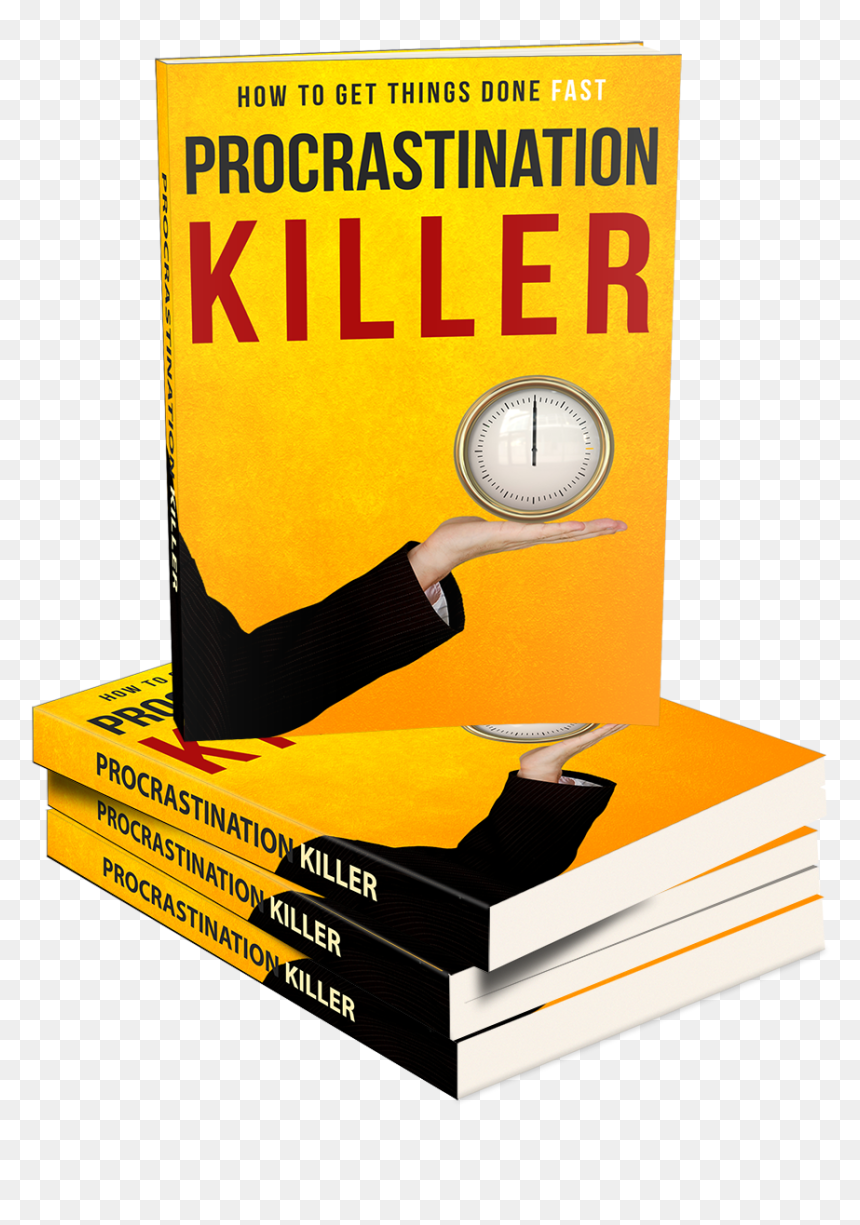 Self Improvement - Book Cover, HD Png Download - procrastination png