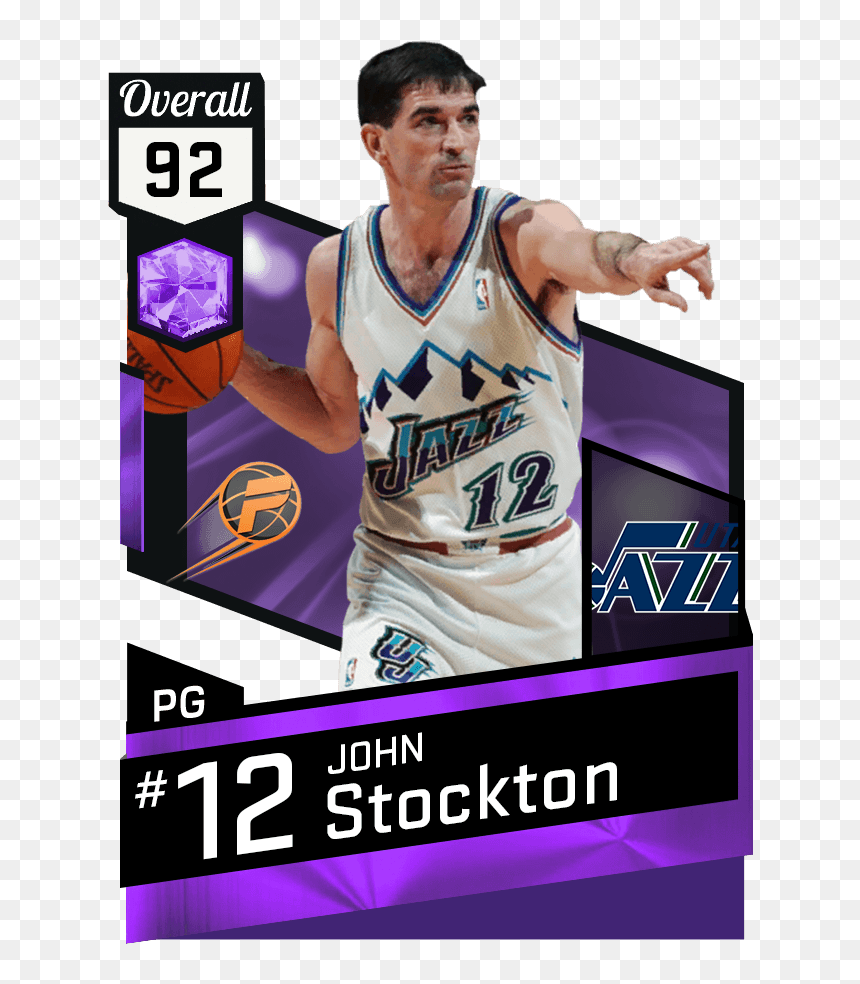 John Stockton Png - Russell Westbrook Nba 2k17, Transparent Png - john stockton png