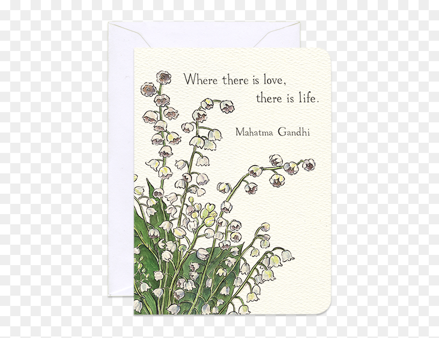 Lily Of The Valley Mini Card - Handful Of Lily Of The Valley, HD Png Download - lily of the valley png