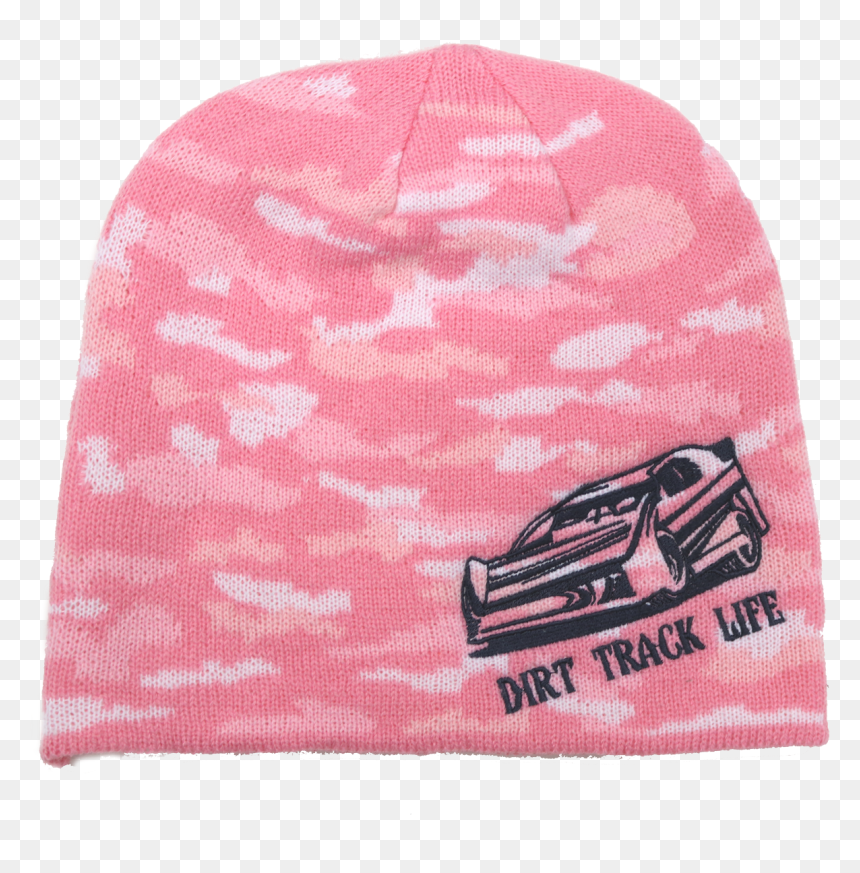 Pink Camo Dirt Track Life Beanie ***choose Sprint Car, - Beanie, HD Png Download - sprint car png