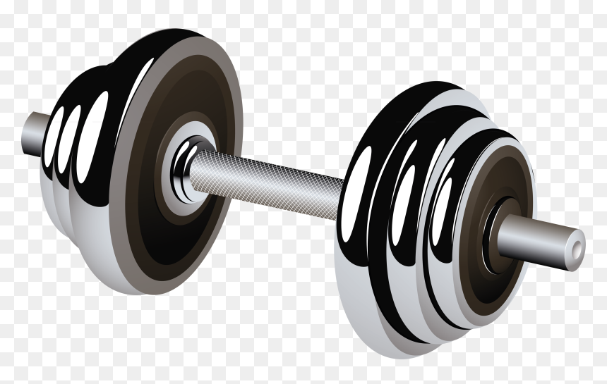 Transparent Background Dumbbell Png, Png Download - barbell png