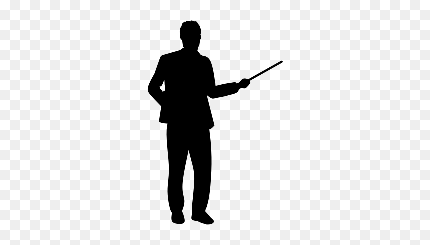 Teacher Silhouette Png, Transparent Png - people standing png