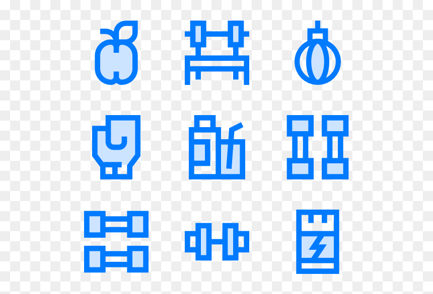 Electric Blue, HD Png Download - barbell png