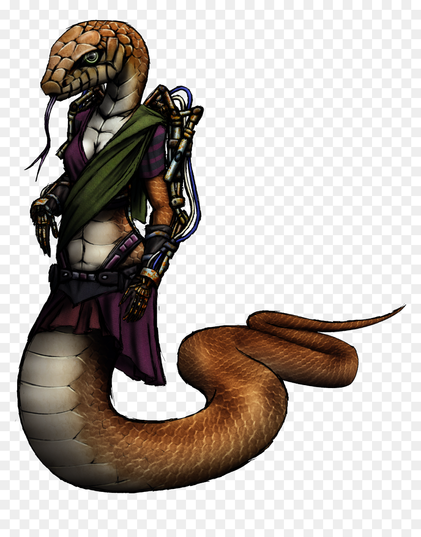 Cyberpunk Snake, HD Png Download - fangs png
