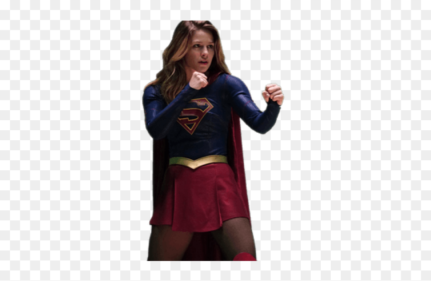 Supergirl Transparent Running, HD Png Download - supergirl png