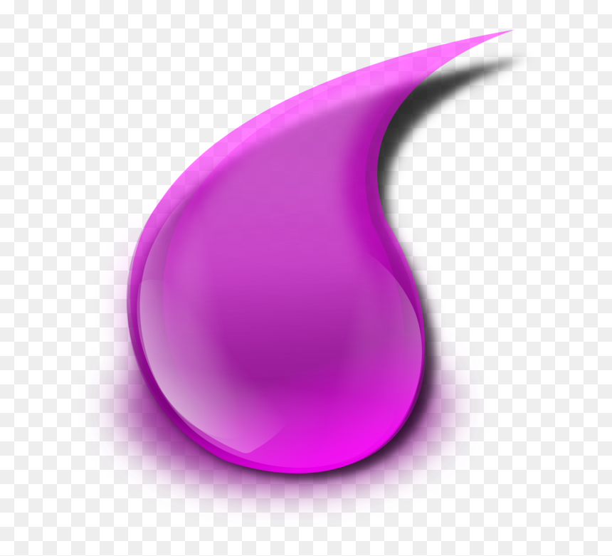 Purple Water Drop Clipart, HD Png Download - water droplets png