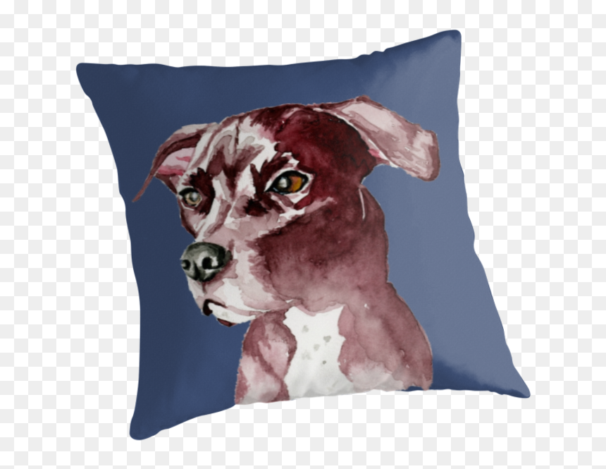 Monochromatic Watercolor Painting, HD Png Download - pitbull png