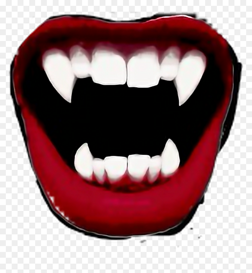 Dracula Mouth Png, Transparent Png - fangs png