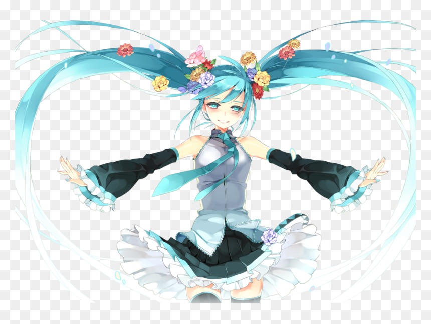 Hatsune Miku Anime Png, Transparent Png - hatsune miku png