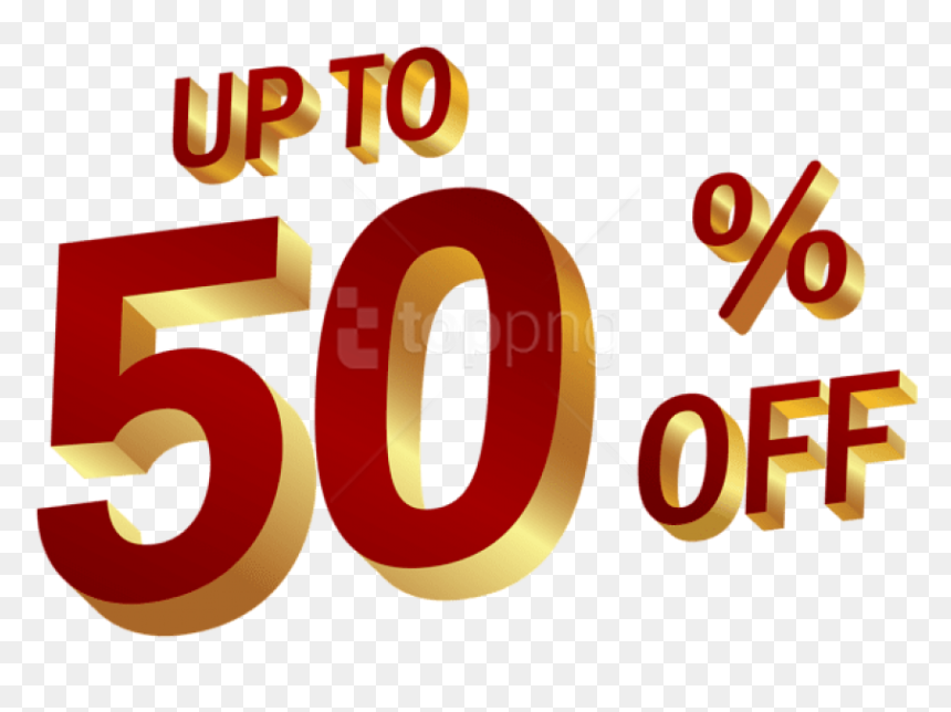 50 Percent Discount Png, Transparent Png - discount png