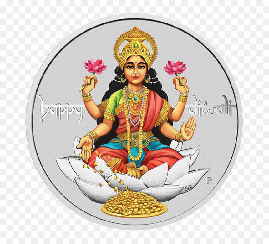 Perth Mint Diwali Coin, HD Png Download - lakshmi png