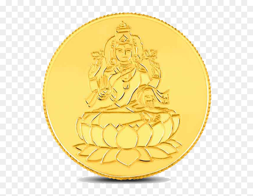 15 Gm Gold Coins, HD Png Download - lakshmi png