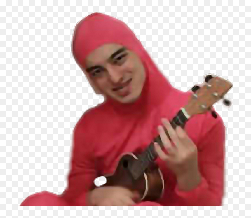 Pink Guy Playing Ukulele, HD Png Download - filthy frank png