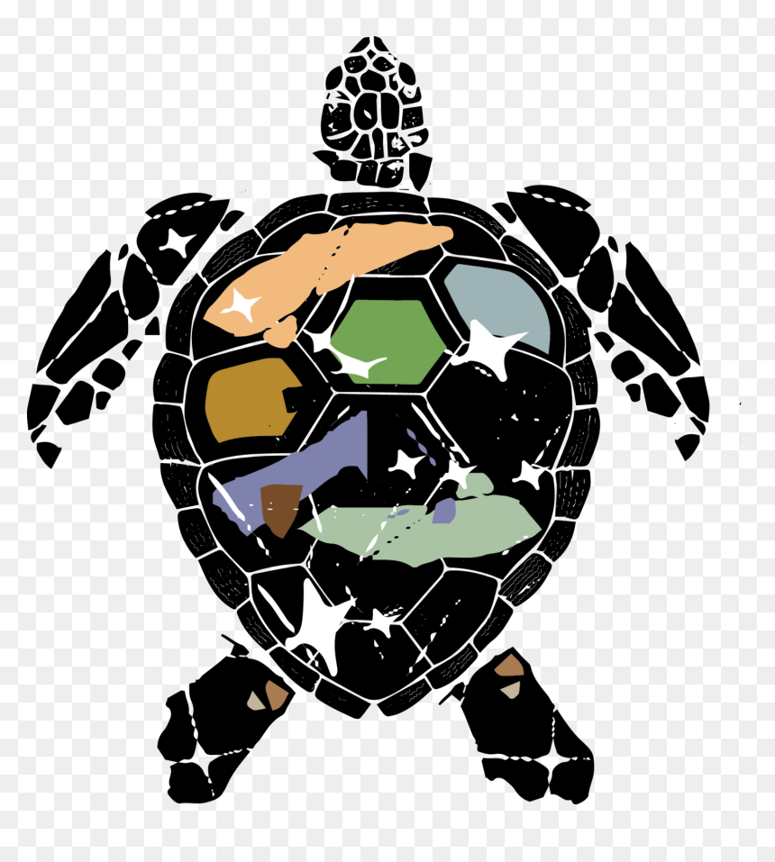 Turtle Art Transparent, HD Png Download - sea turtle png