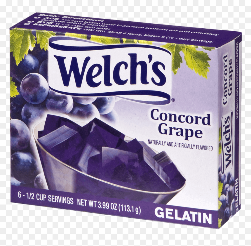 Welch's Concord Grape Gelatin, HD Png Download - grape png