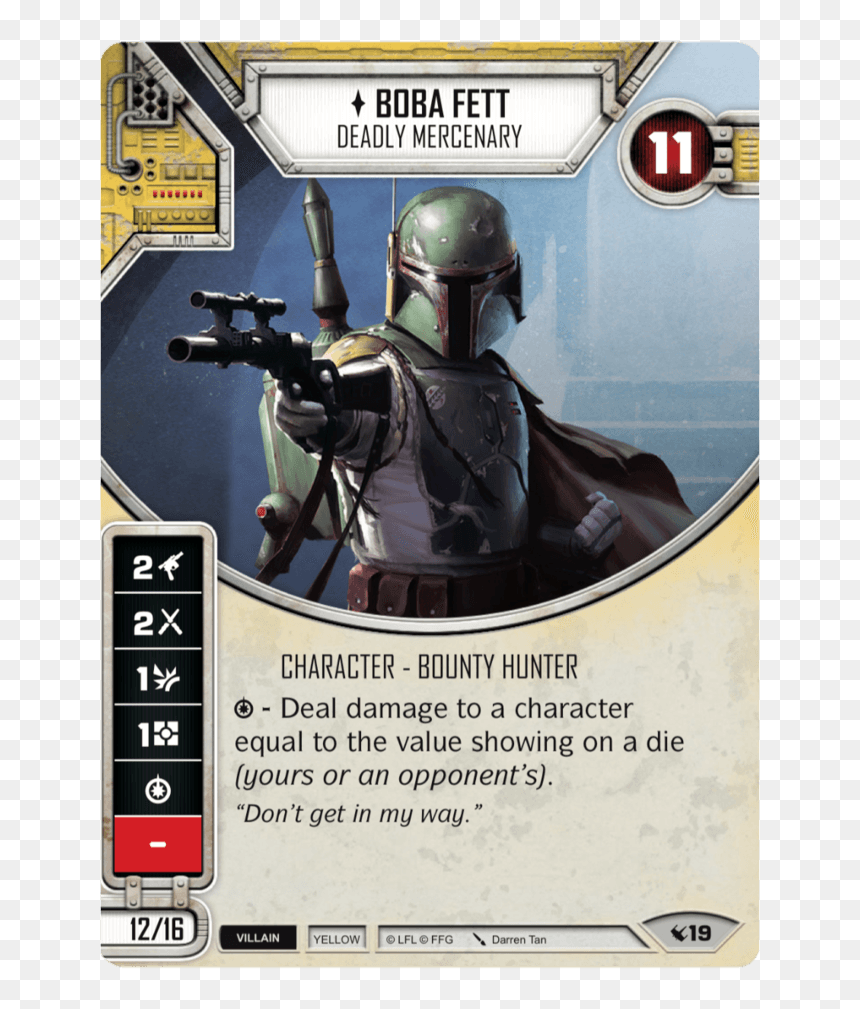 Star Wars Destiny Boba Fett, HD Png Download - boba fett png