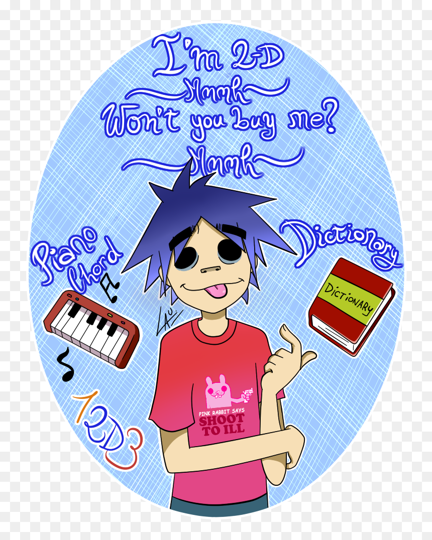 Cartoon, HD Png Download - gorillaz 2d png