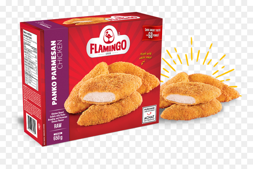 Recipe Panko Parmesan Chicken Breast Ceasar Salad - Flamingo Chicken Wings Honey Garlic, HD Png Download - chicken strips png
