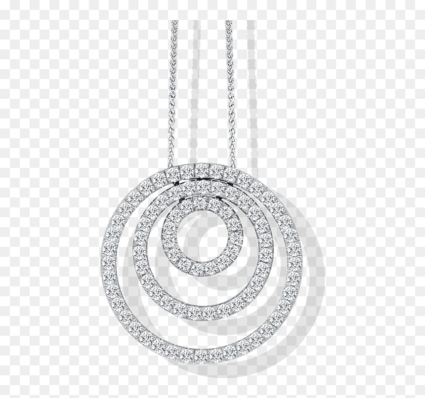 Triple Circle Of Life Jack Friedman - Circle Of Life Diamond Triple Pendants, HD Png Download - diamond circle png