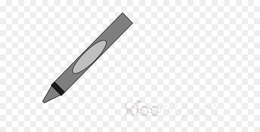 Gray Crayon Graphics Art Transparent Image Clipart - Gray Crayon Transparent, HD Png Download - crayon clipart png