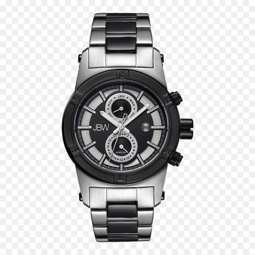 Jbw Strider J6263g Two Tone Stainless Steel Black Ion - J6263g, HD Png Download - diamond watch png