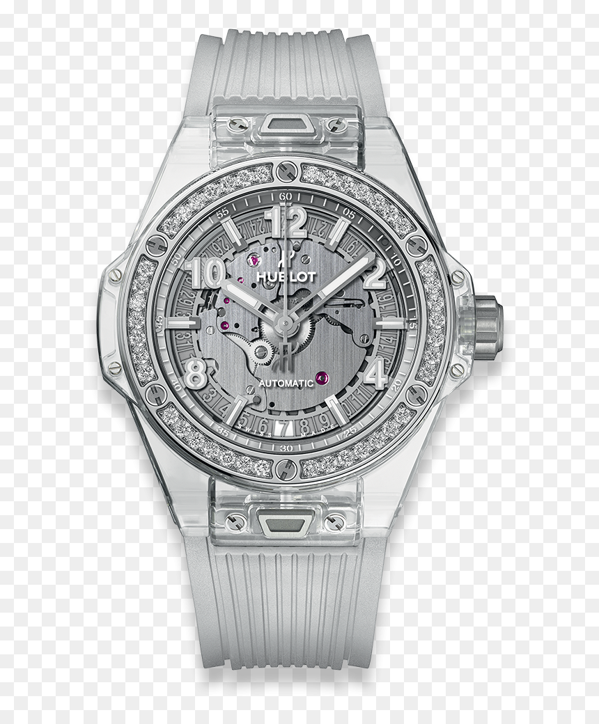 Big Bang One Click Sapphire Diamonds - Hublot Big Bang Lady, HD Png Download - diamond watch png