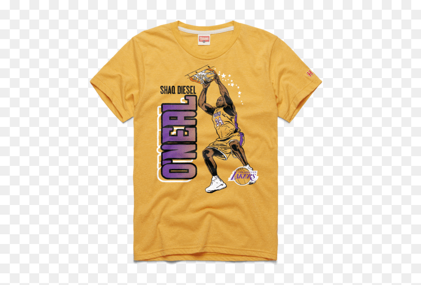 Shaq T Shirt, HD Png Download - shaquille o'neal lakers png