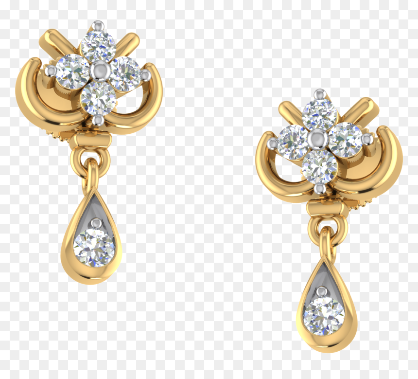 Mia Tanishq Jewellery Earrings, HD Png Download - honey drop png