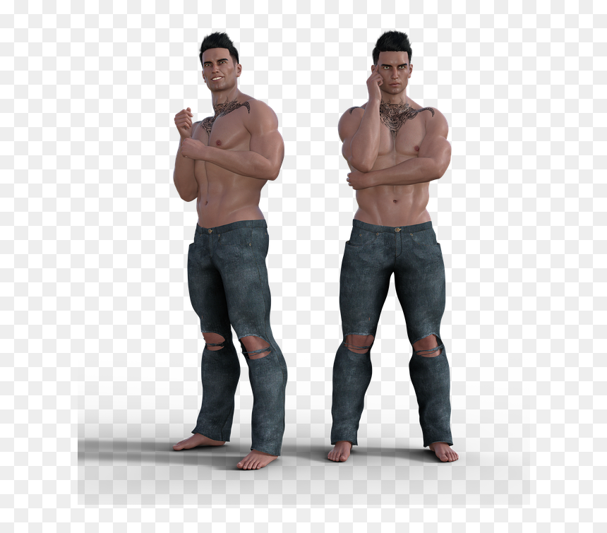 Fitness Man Png - Full Body Sexy Men Png, Transparent Png - fitness man png